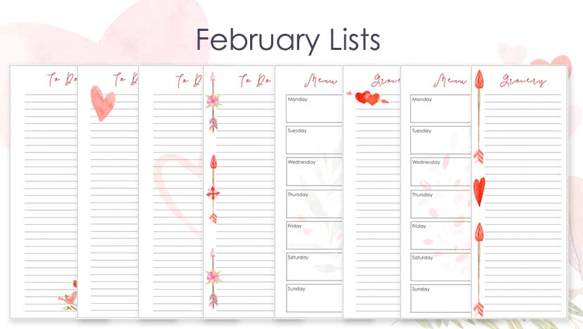 Free Printable Lists To Get Organized with 8 different designs - The Printable Collection
