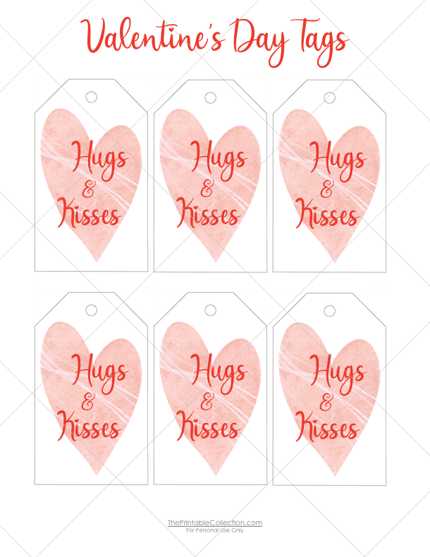 Free Printable Valentine Tags The Printable Collection