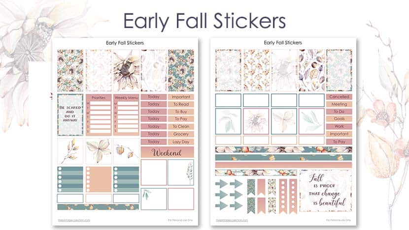 Free Printable Fall Planner Stickers Post - The Printable Collection