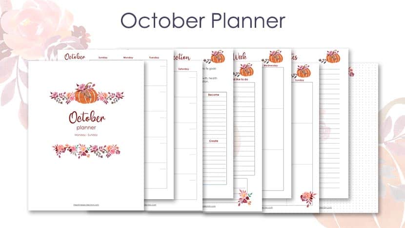 Free Printable October Planner Post - The Printable Collection