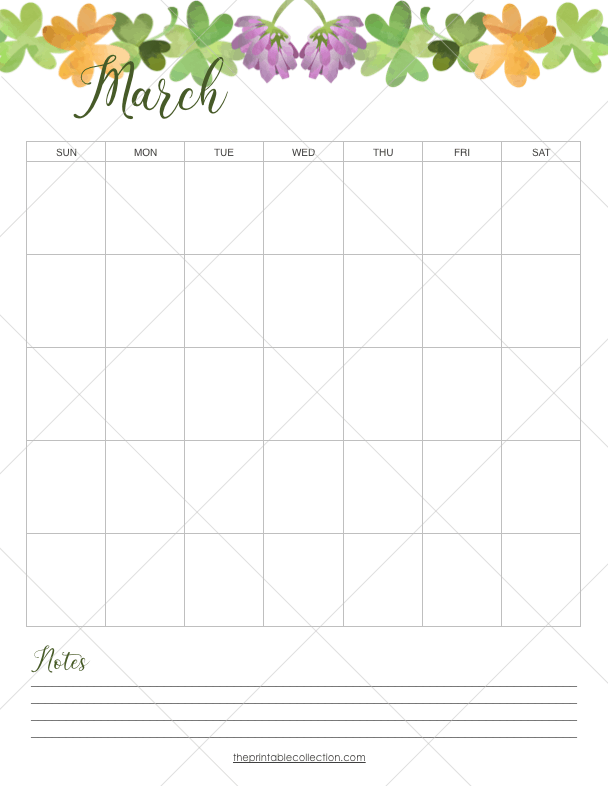 Printable Monthly Calendar 12 months JanuaryThe Printable Collection