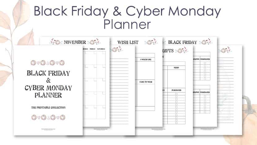 Black Friday and Cyber Monday Planner - The Printable Collection