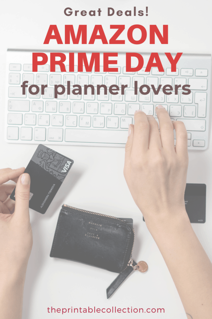 Amazon Prime Day - Woman shopping online with a Visa credit card - The Printable Collection