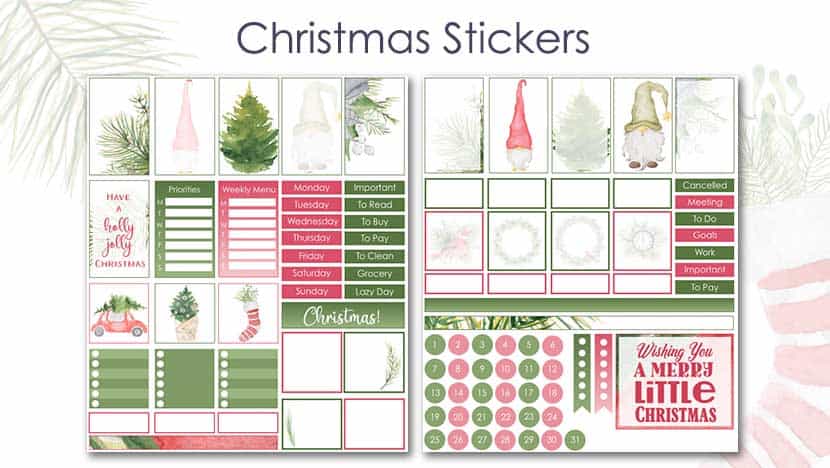 Free Printable Christmas Stickers Post - The Printable Collection