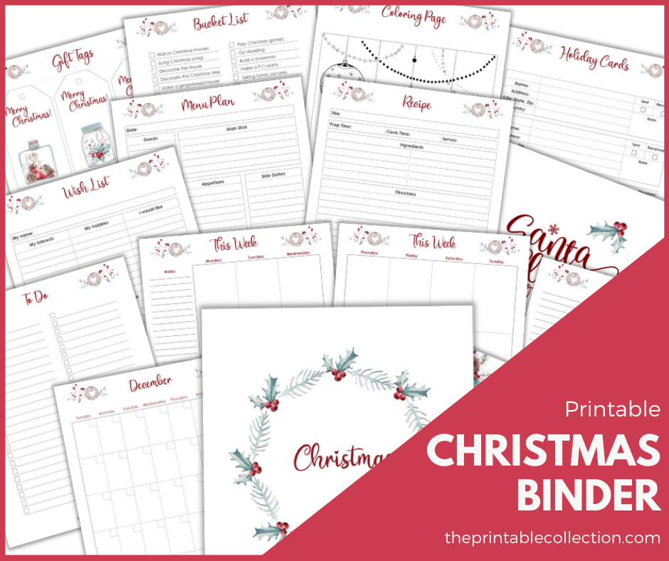 Christmas Binder printable - The Printable Collection