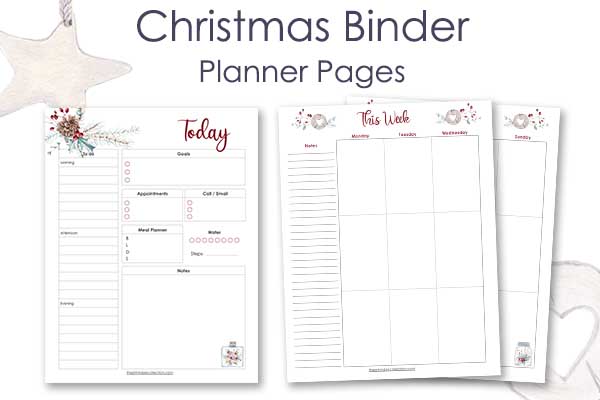 Printable Christmas Binder Planner Pages - The Printable Collection
