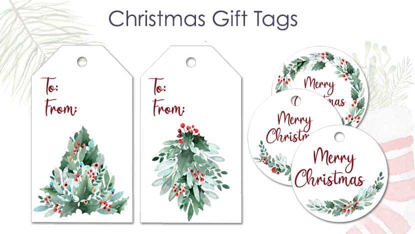 Printable Gift Tags For Christmas