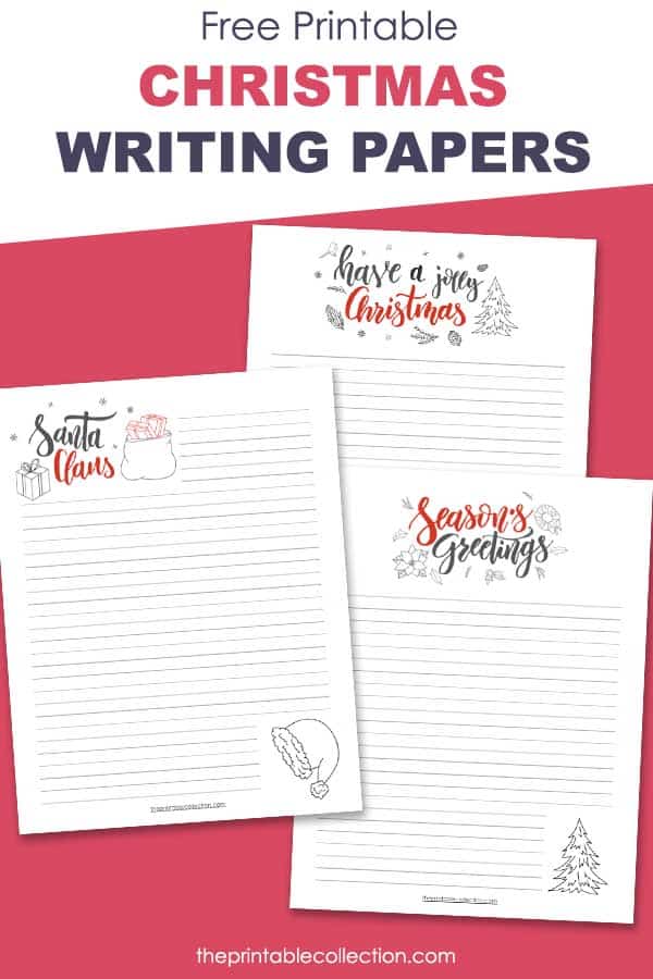 Free Printable Christmas Stationery Papers - The Printable Collection