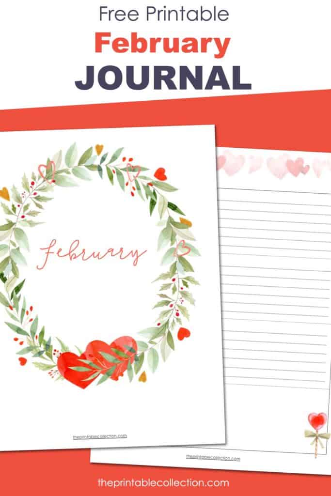 Free Printable February Journal - The Printable Collection