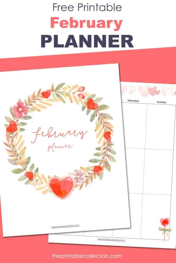 Free Printable February Planner - The Printable Collection