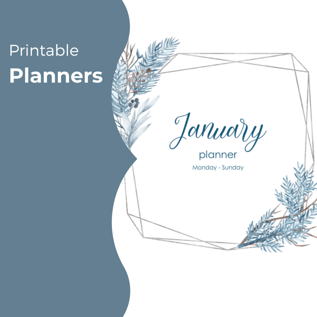 January Planner - The Printable Collection