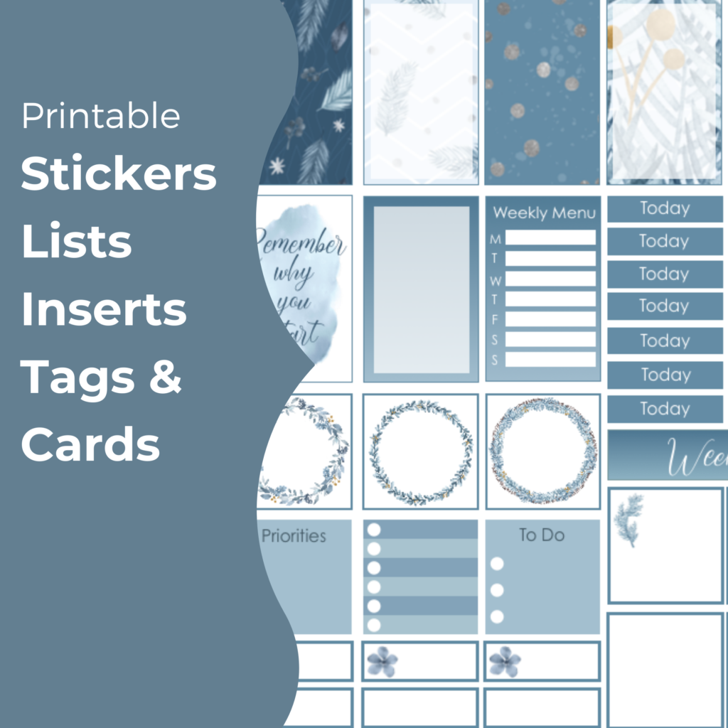 January Stickers - The Printable Collection