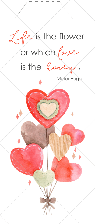 Free Printable Valentine Planner Divider Hearts - The Printable Collection