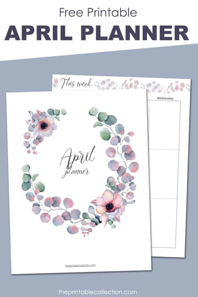 Free Printable April Planner - The Printable Collection