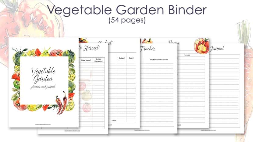 Printable Vegetable Garden Binder Post - The Printable COllection