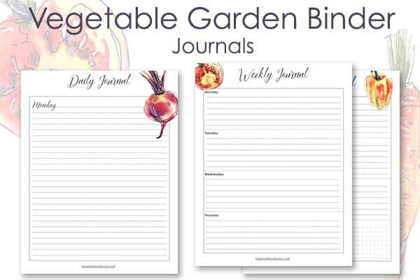 Printable Vegetable Garden Journals - The Printable Collection