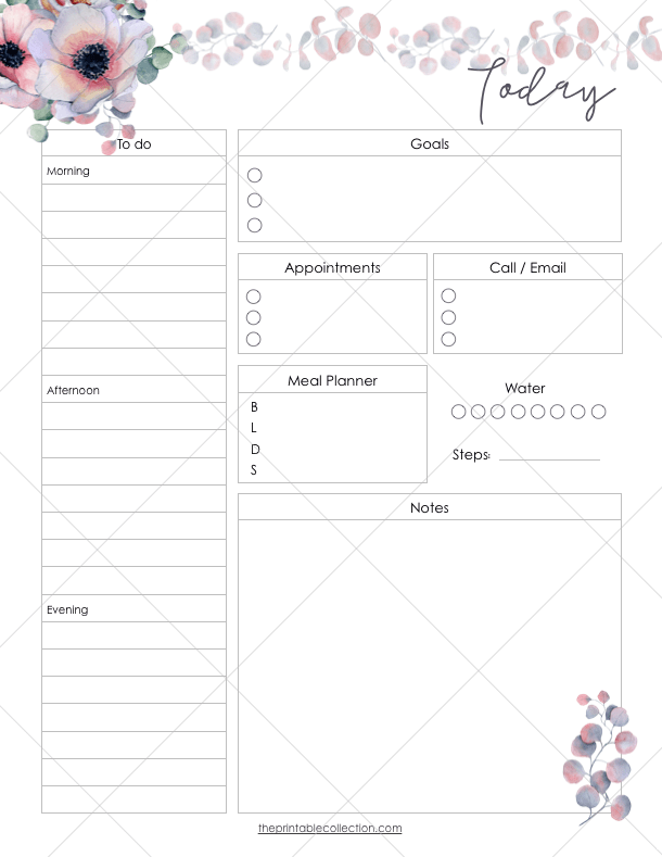 Free Printable April Daily Planner - The Printable Collection