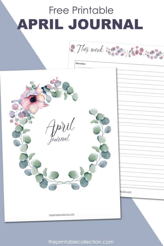 Free Printable April Journal - The Printable Collection