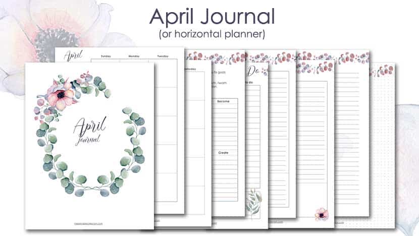 Free Printable April Journal Post - The Printable Collection