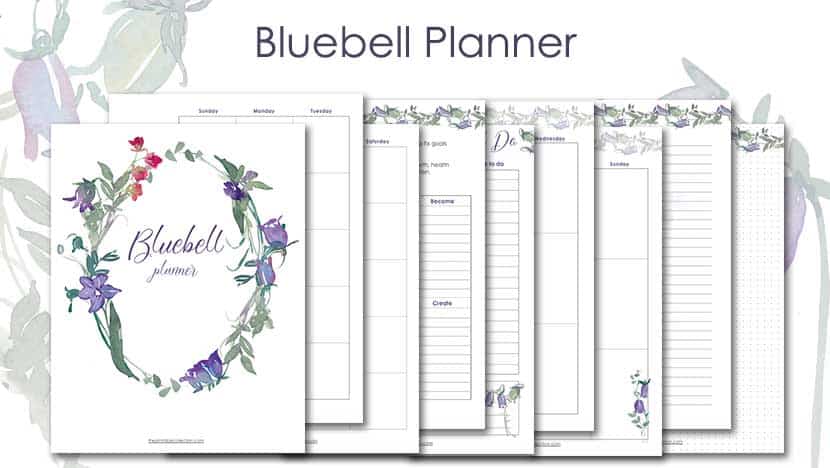 Free Printable Bluebell Planner Post - The Printable Collection