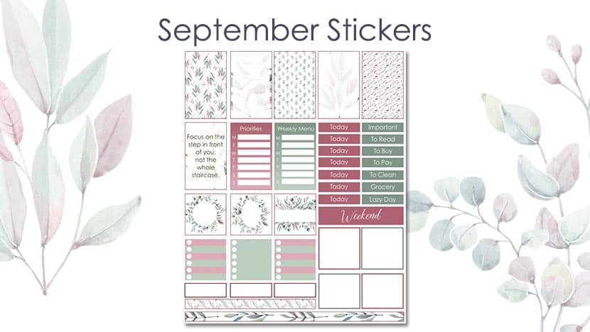 Free Printable September Stickers Post - The Printable Collection