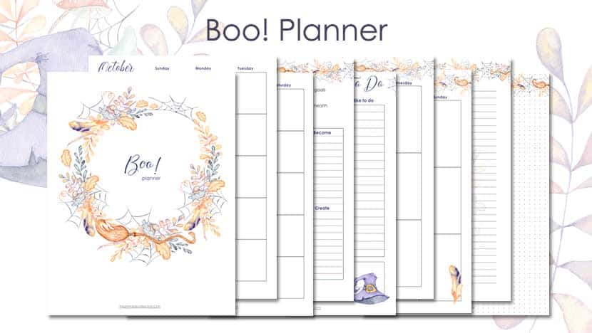 Free Printable Boo Planner Post - The Printable Collection