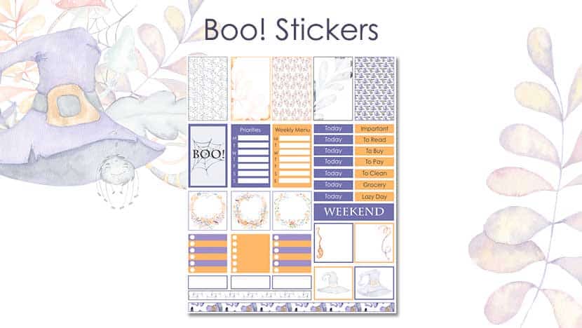 Free Printable Boo Stickers Post - The Printable Collection