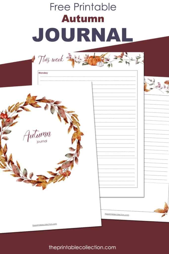 Free Printable Autumn Journal - The Printable Collection