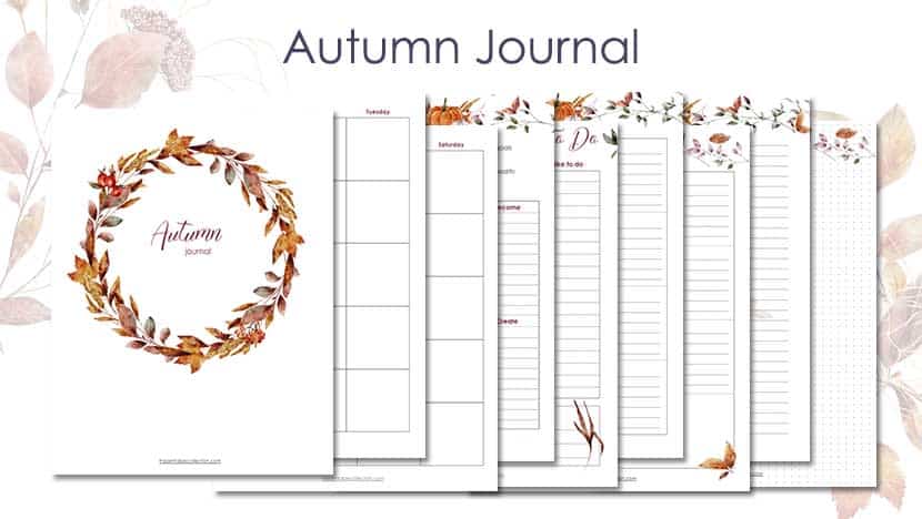 Free Printable Autumn Journal Post - The Printable Collection