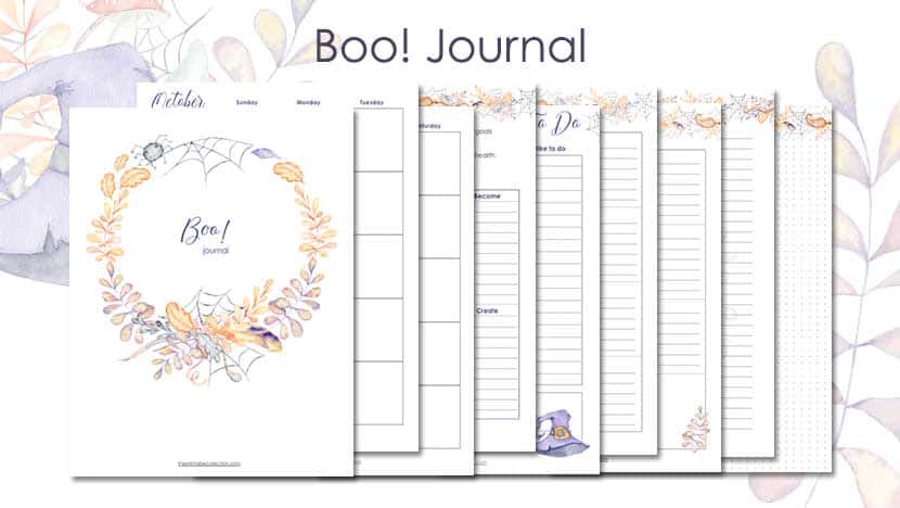 Free Printable Boo Journal Post - The Printable Collection