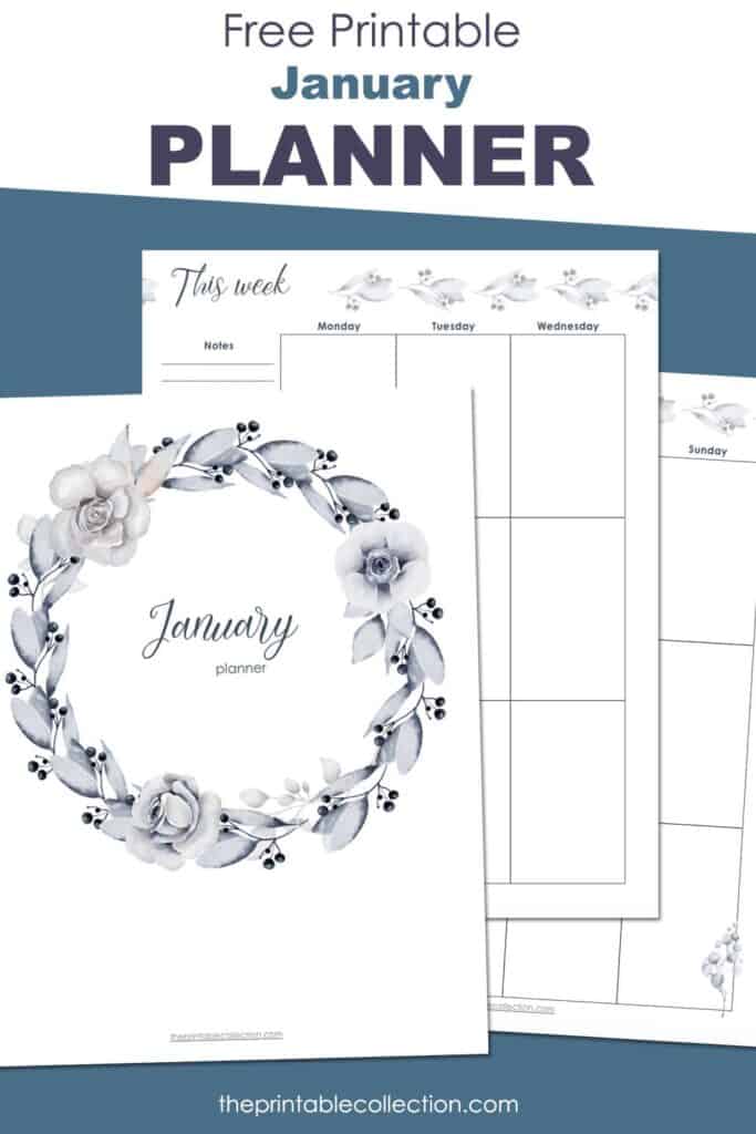 Free Printable January Planner - The Printable Collection
