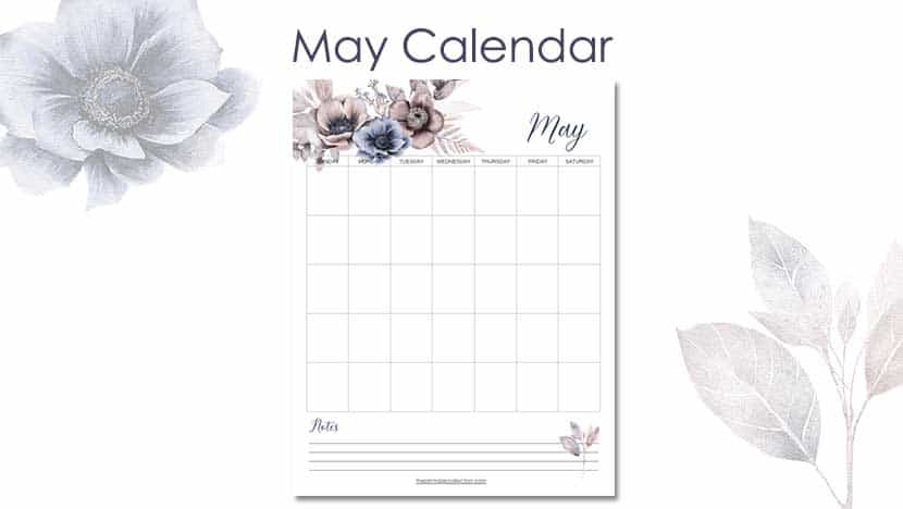 Free Printable May Calendar Post - The Printable Collection