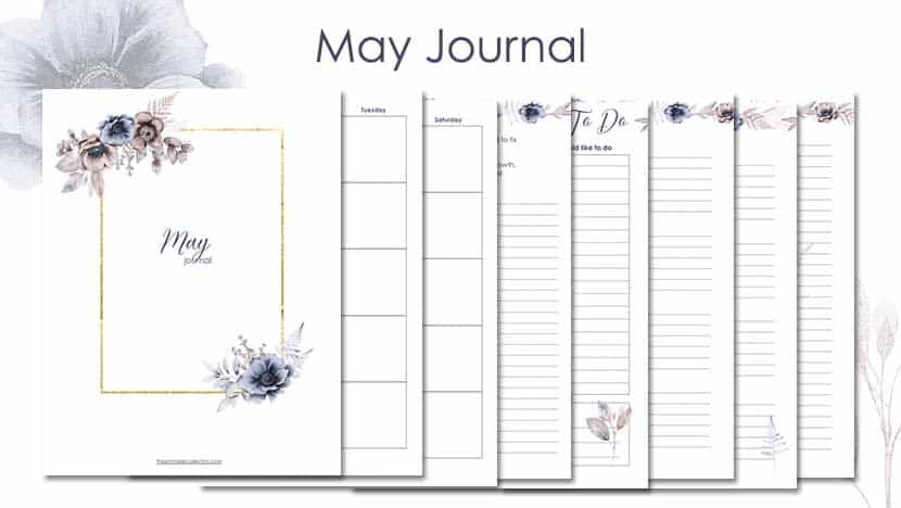 Free Printable May Journal 2 Post - The Printable Collection