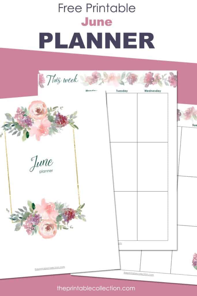 Printable June Planner - The Printable Collection