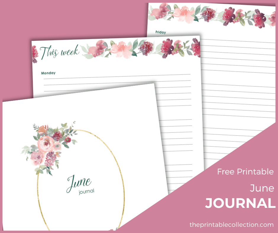Free Printable June Journal - The Printable Collection