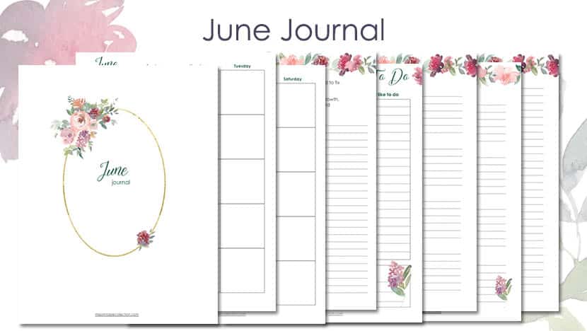 Free Printable June Journal 22 Post - The Printable Collection