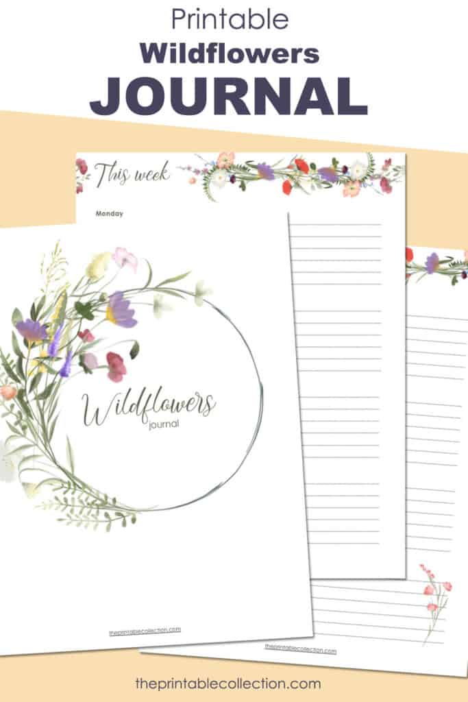 Printable Wildflowers Journal - The Printable Collection