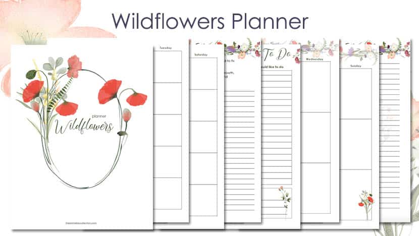 Wildflowers Planner Post - The Printable Collection