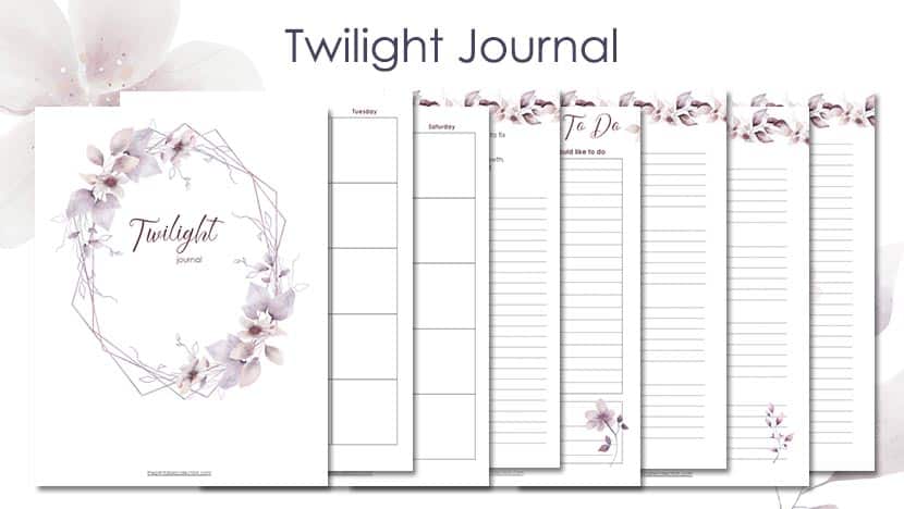 Printable Twilight Journal Post - The Printable Collection
