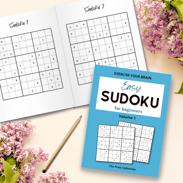 Easy Sudoku for beginners cover page - The Print Collection