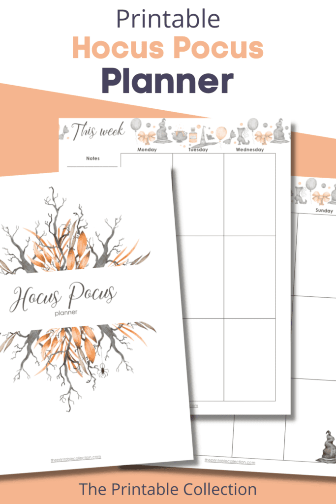 Pins for Pinterest Hocus Pocus Planner Pinterest - The Printable Collection
